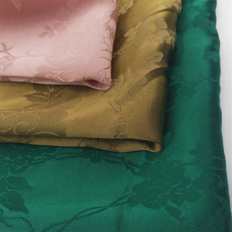 新款人丝缎面花篮提花 复古旗袍汉服连衣裙西装衬衫现货面料