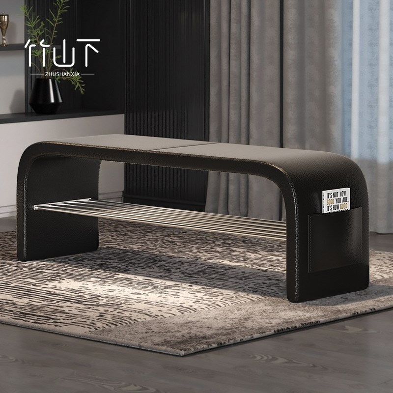 试衣间凳子服装店轻奢高级感长条凳入户换鞋凳家用门口可坐鞋柜