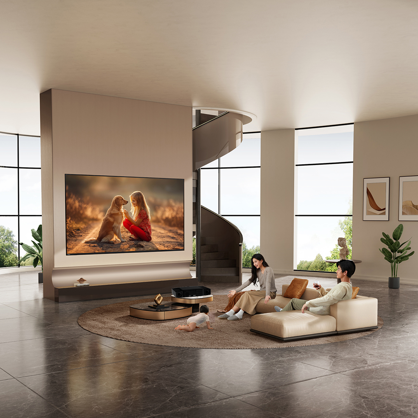 投影仪家用高清1080p可连手机卧室办公用会议小型宿舍床上2025新款酒店民宿便携投影LED支持解码3D自动对焦