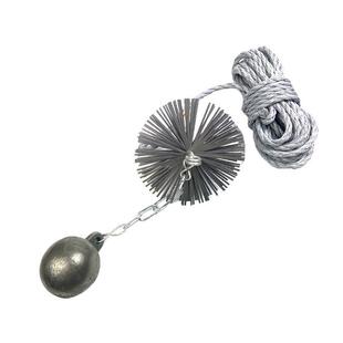 10M/15M/20M长尼龙绳钢丝刷子家用地板刷硬毛 铁球烟囱刷套装