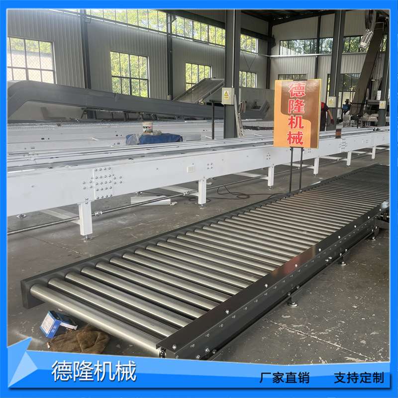 滚筒式装车输送机 不锈钢旋转滚筒输送机 积放滚筒输送线