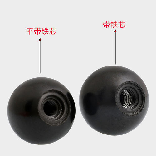 M4 M5 M6 M8 M10M12M16胶木球手柄球红色/黑色塑料圆球操纵杆把手