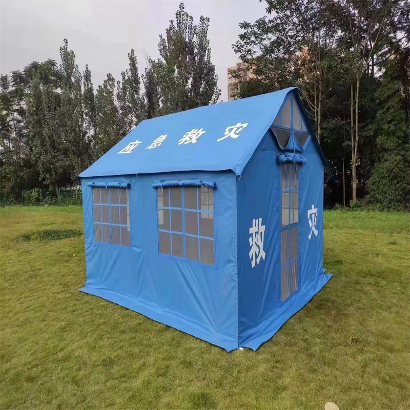 工程工地施工救灾帆布应急民用户外大H型养蜂加厚防雨住人帐篷广
