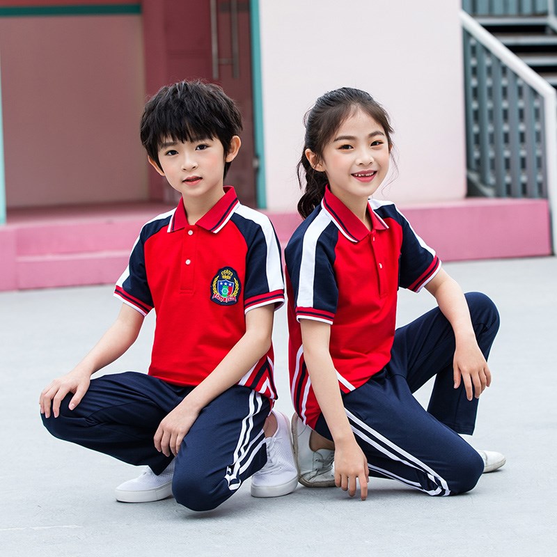 中学生校服春秋季长m裤套装学院风情侣小学生班服运动会三件套服