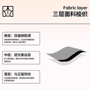 双面麻高遮光提花窗帘布现K代客厅卧室隔热窗帘成品 2023新款