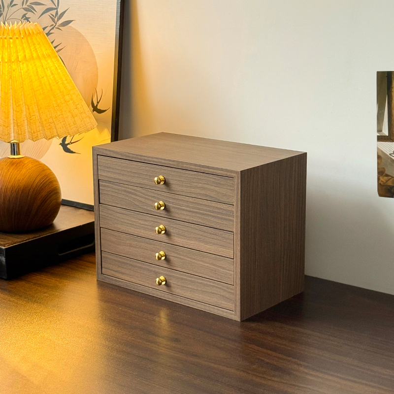 首饰收纳盒多层实木高档精致