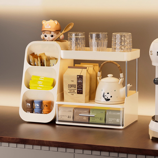 桌面杯架杯子收纳置物架餐桌上水杯架子茶杯咖啡杯多层家用整理架