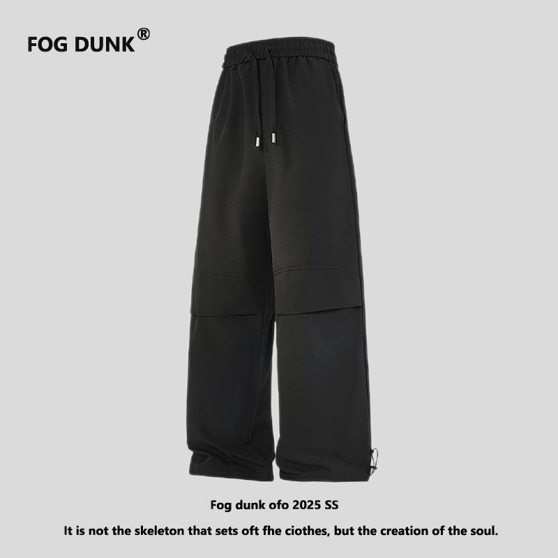 FOG DUNK日系复古伞兵工装裤男士春夏宽松机能冲锋裤子潮牌痞帅