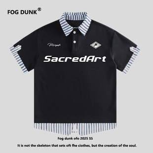 字母数字印花休闲百搭短袖 新款 T恤上衣 DUNK潮牌夏季 FOG