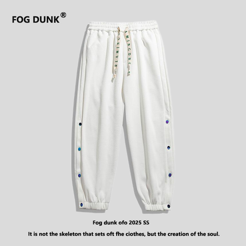 FOG DUNK2025新款百搭宽松休闲裤子男款春秋款束脚运动卫裤