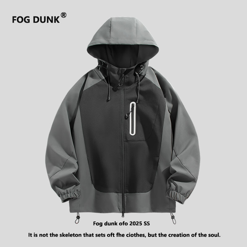 FOG DUNK2025新款春季男士外套潮流夹克秋装宽松百搭防风防水
