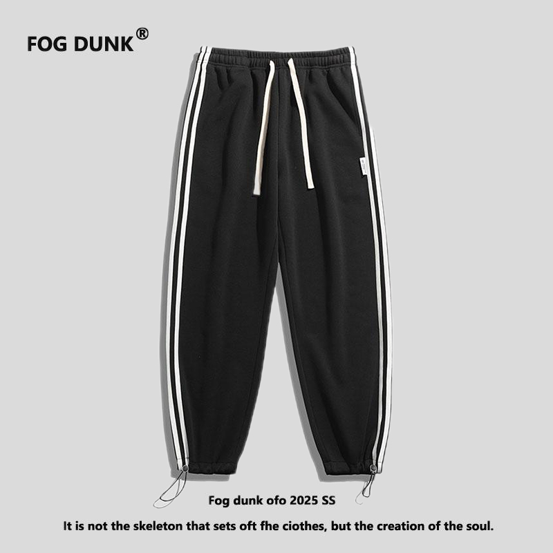 FOG DUNK休闲裤子男款春秋款2025新款百搭宽松直筒运动卫裤