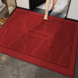红色入户门地垫进门垫玄关防滑家用大门口外地毯乔迁Y结婚喜庆脚