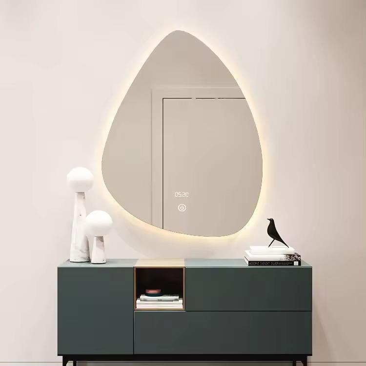 TCustomized Hotel LED Irregular Shape Bathroom Mirror