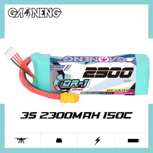 GNB高能2300mAh 3S 11.1V 150C 1/12 LC竞速卡车遥控RC模型锂电池