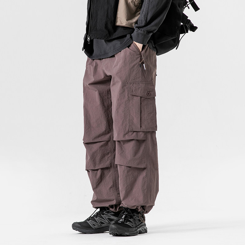 ROKOD日系工装风多口袋男加绒户外冲锋裤保暖防水宽松休闲裤长裤,女装/女士精品,时尚工装裤,淘宝优惠券,粉丝福利购,淘宝优惠卷