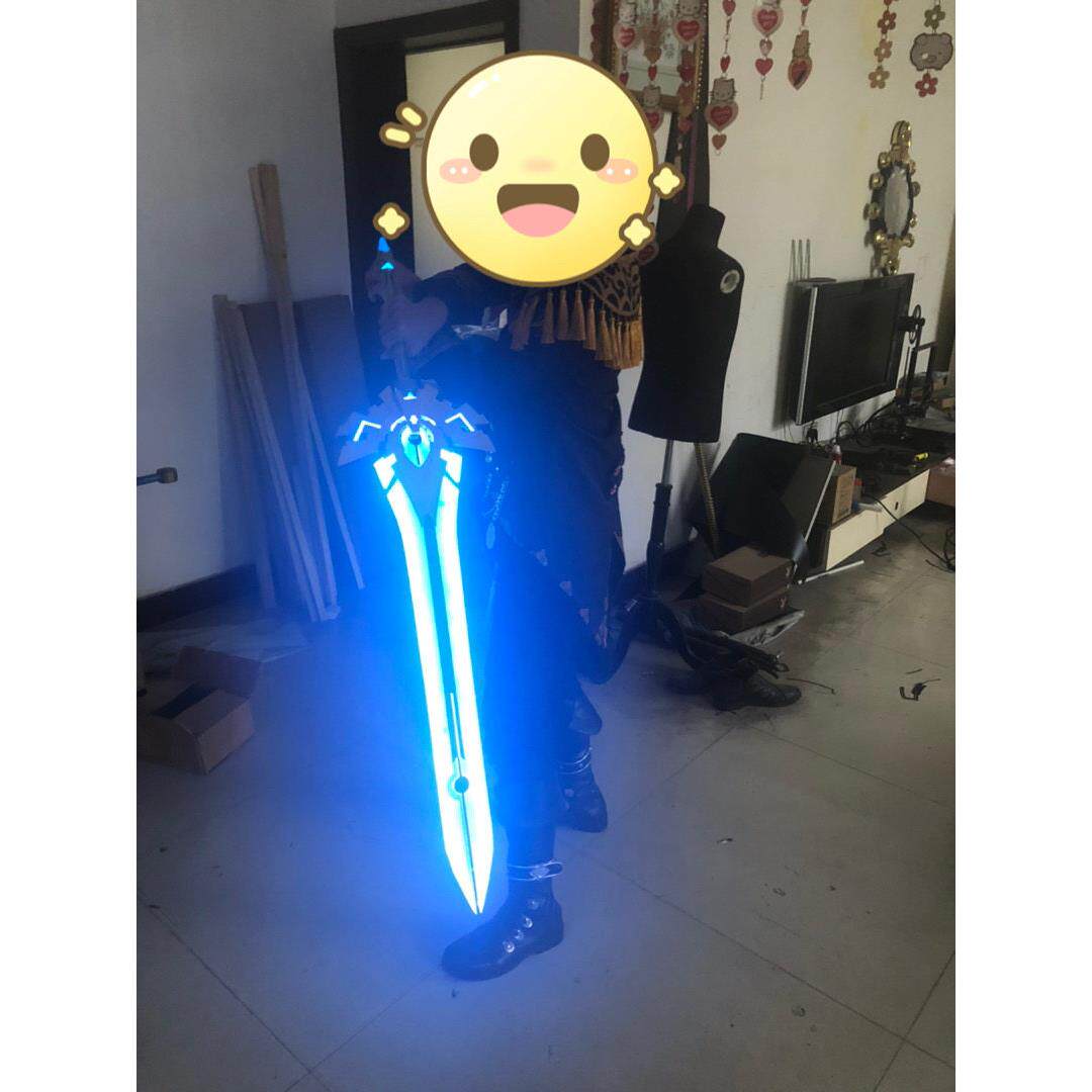 原神 天空之傲 大剑cosplay道具 双手剑 迪卢克 发光光剑装备武器