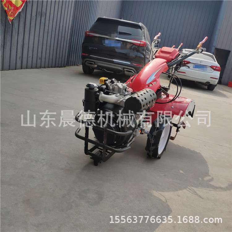 四驱直连微耕机 果园手扶旋耕多功能草莓起垄机