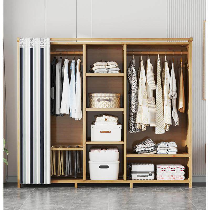 衣柜卧室家用简易组装出租房经济型布艺加厚柜子结实耐用厂家