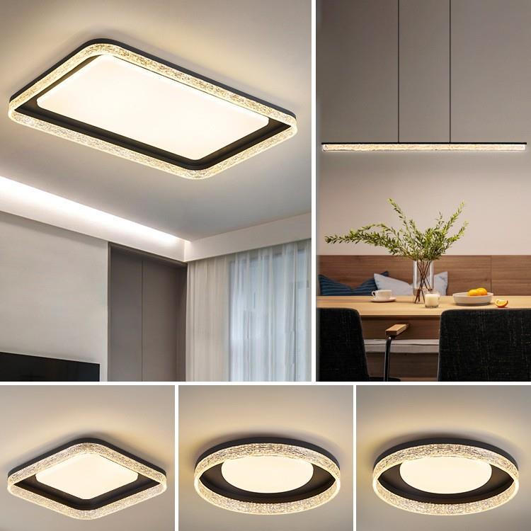 意式极简客厅吸顶灯2025年新款主灯现代简约大气中山灯具全屋套餐