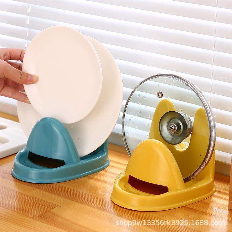 锅盖架厨房台面放锅盖砧板收纳架锅铲汤勺置物架沥水架不锈钢