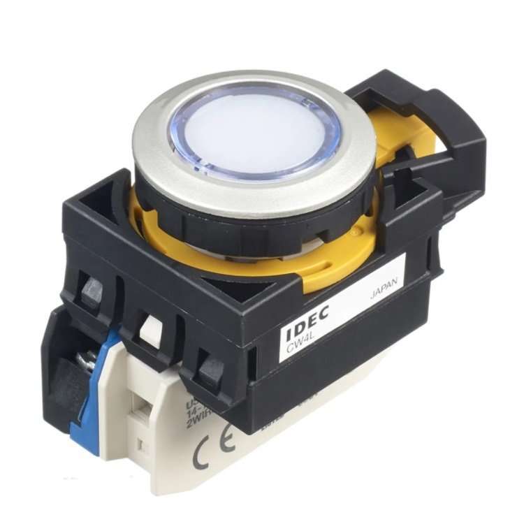 Idec和泉电气带灯平形按钮开关CW1L-M1E01Q常闭1NC白色