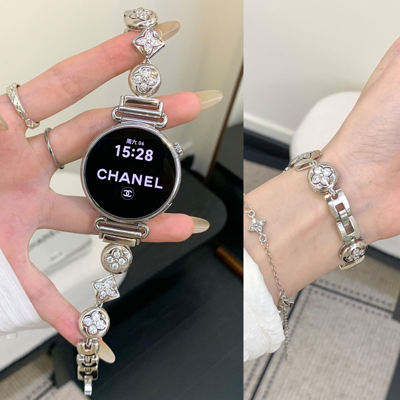 适用OPPOVIVO镶钻四叶草表带