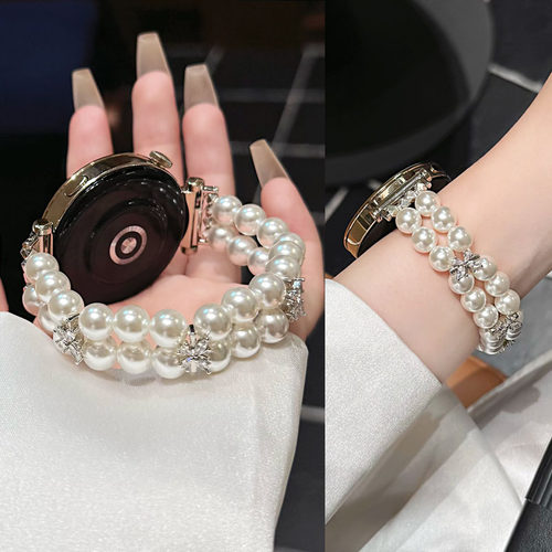 适用华为watch珍珠弹力表带