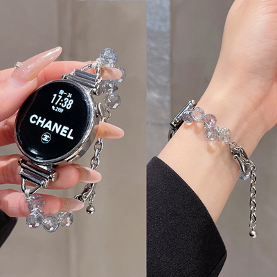 适用华为watch表带水晶串珠