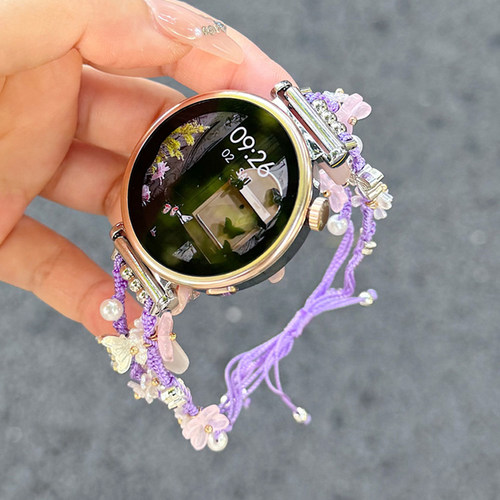 适用华为GT5 pro手表GT4表带手环9蝴蝶编织绳腕带女款gt3/2手镯watch 4/3高级感pro运动表带荣耀magic替换带