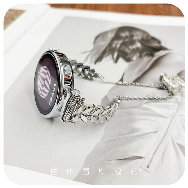 适用华为GT5pro手表GT4表带gt3/gt5麦穗串珠手链表带watch4/3/3pro高级感Magic腕带手环9替换带Fit3时尚女款