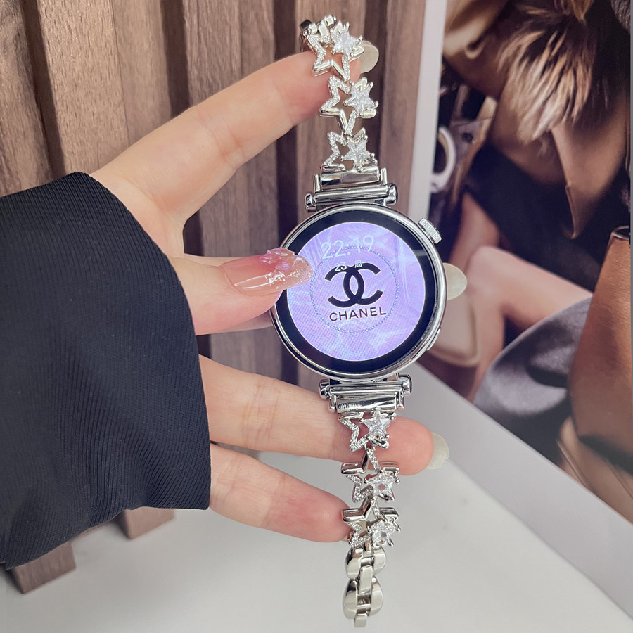 适用小米手环9手表带钻星星表带手环8/7/6/5轻奢高级感小米color 2创意watch S1 /S3/S2红米4/3女款手链表带