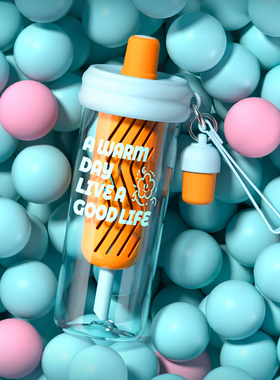 SANE吸管杯男女生高颜值2025新款夏季便携可爱tritan随行水杯子