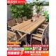 户外塑木桌椅庭院防腐木质防水防晒露天阳台室外休闲花园桌椅组合