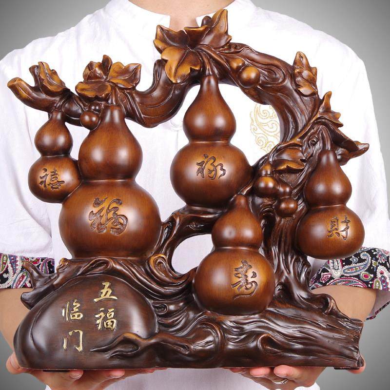 葫芦摆件招财镇宅五福临门新房客厅家居饰品玄关酒柜新居乔迁礼品,家居饰品,装饰摆件,淘宝优惠券,粉丝福利购,淘宝优惠卷