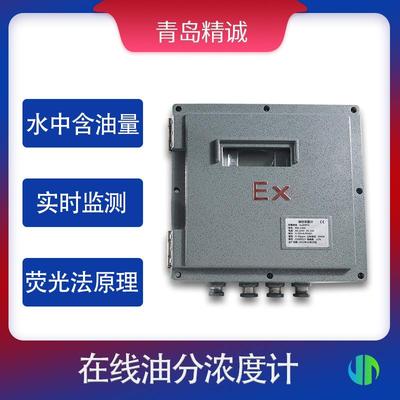 防爆在线油份浓度计管段水中含油量在线监测仪荧光法油份浓度仪