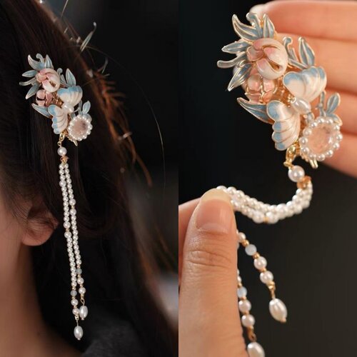 蝶恋花精致气质小边夹侧边