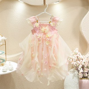 十二花神汉服女童2025新款 夏天古风超仙女孩中国风裙绝美公主古装