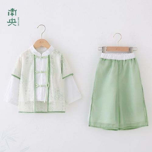 中国风男童汉服套装春夏季薄款儿童唐装古风中式宝宝古装男孩国学