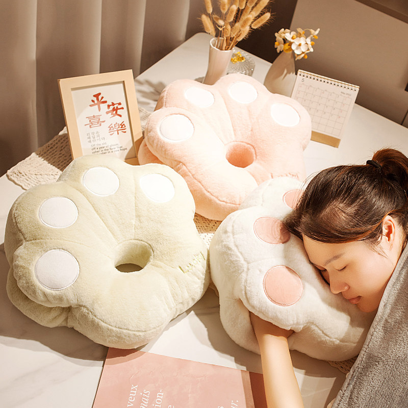 猫爪暖手午睡枕趴枕睡q枕办公室睡觉神器趴桌子午休枕沙发靠背垫,居家布艺,午睡枕,淘宝优惠券,粉丝福利购,淘宝优惠卷