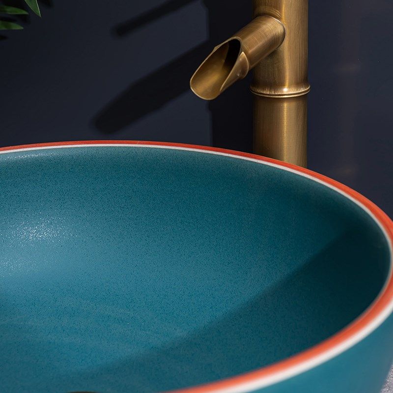 家用台上盆小户型卫生间陶瓷洗脸水池面盆圆形洗漱盆阳台洗手盆2,家装主材,台上盆,淘宝优惠券,粉丝福利购,淘宝优惠卷