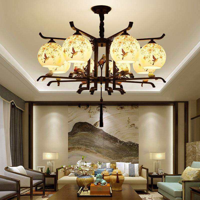 新中式吊灯客厅卧室别墅大吊灯中国风简约现代大气创意小鸟吊灯具,农机/农具/农膜,播种栽苗器/地膜机,淘宝优惠券,粉丝福利购,淘宝优惠卷