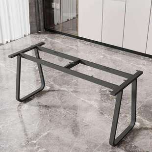 桌腿铁艺支架瓷砖岩板实木大板金属桌架大理石餐桌脚铁艺简约