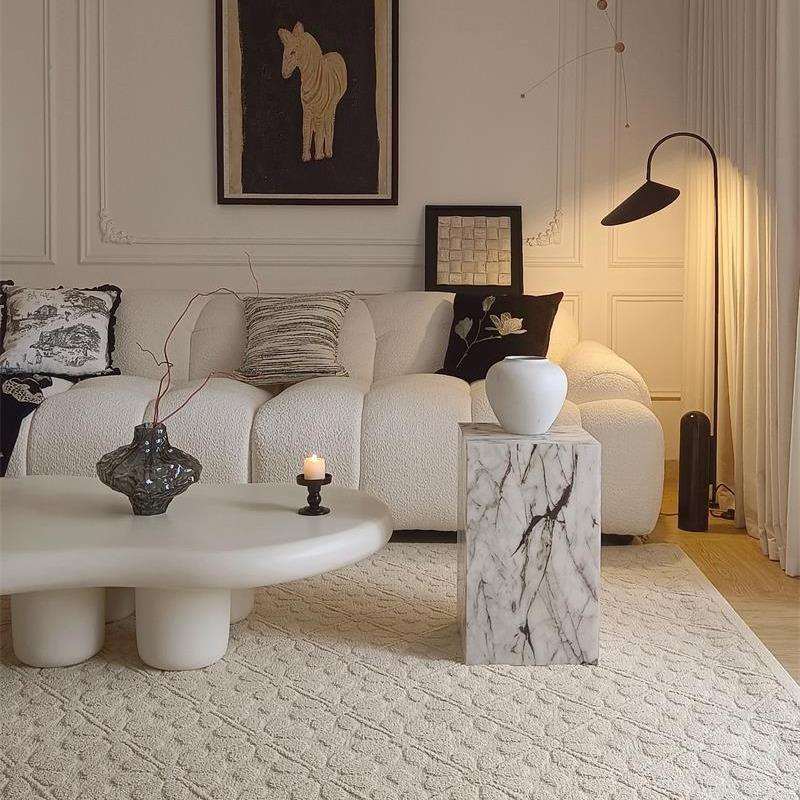 阳台简约茶几沙发客厅透明边几家用轻奢角几小户型极简床头小桌子