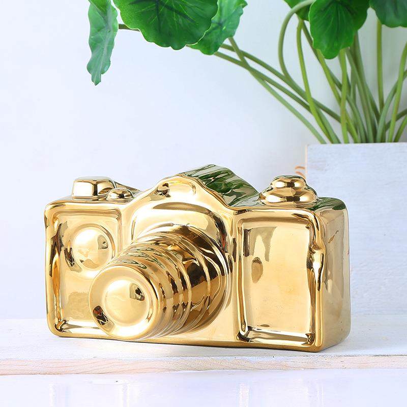 简约北欧陶瓷相机摆件 家居卧室书房装饰摆设品工艺品,鲜花速递/花卉仿真/绿植园艺,割草机/草坪机,淘宝优惠券,粉丝福利购,淘宝优惠卷