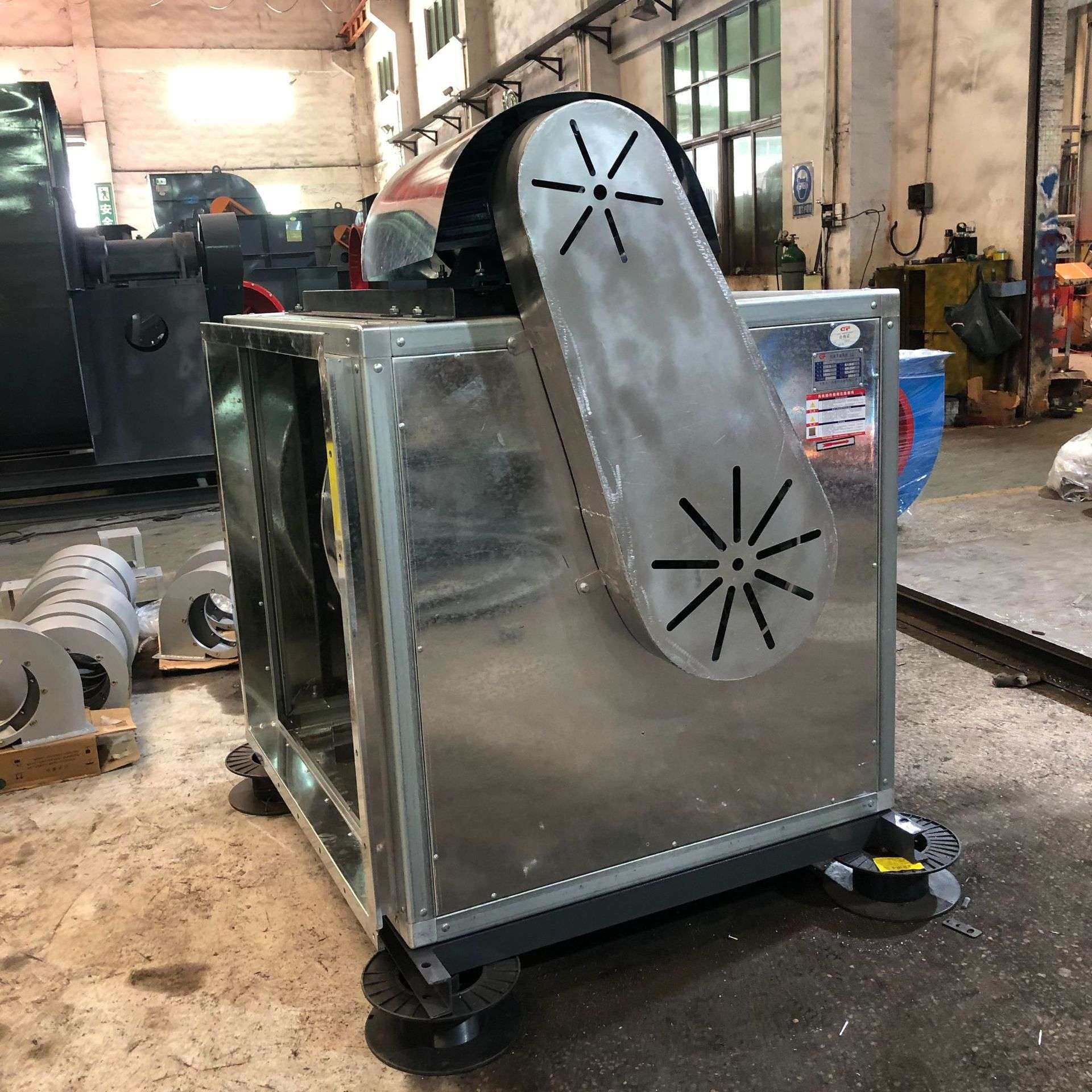 离心风柜下出风左吸风口双速单速风柜 风机