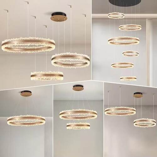 新款帕莎高端水晶亚克力灯餐厅灯轻奢客厅大灯餐厅吊灯led吊灯