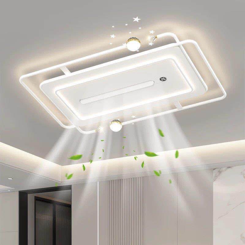 负离子无叶风扇灯现代简约大气卧室灯吸顶灯客厅主灯中山全屋灯具