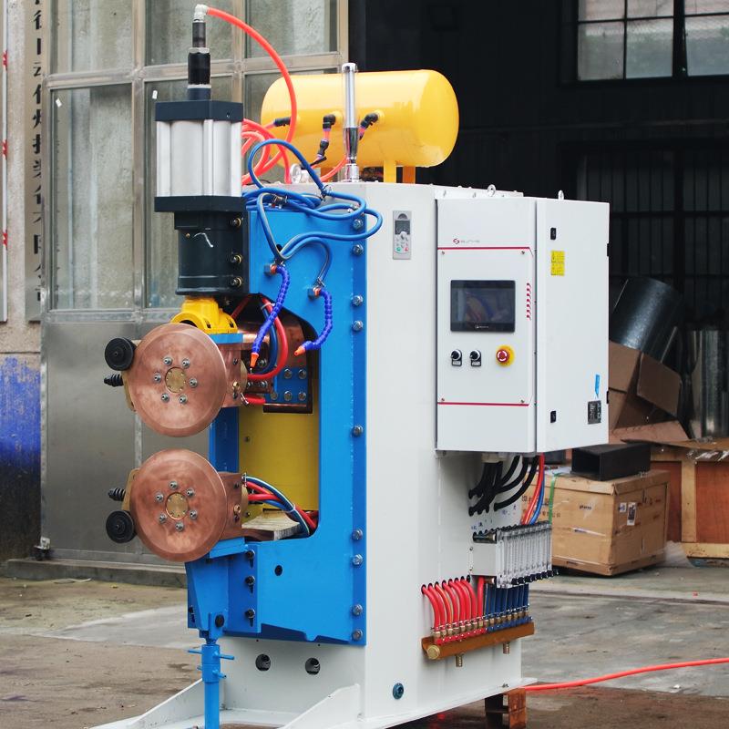 银瓦变频滚焊机全自动不锈钢换热片滚焊机金属膜纤维烧结毡缝焊机