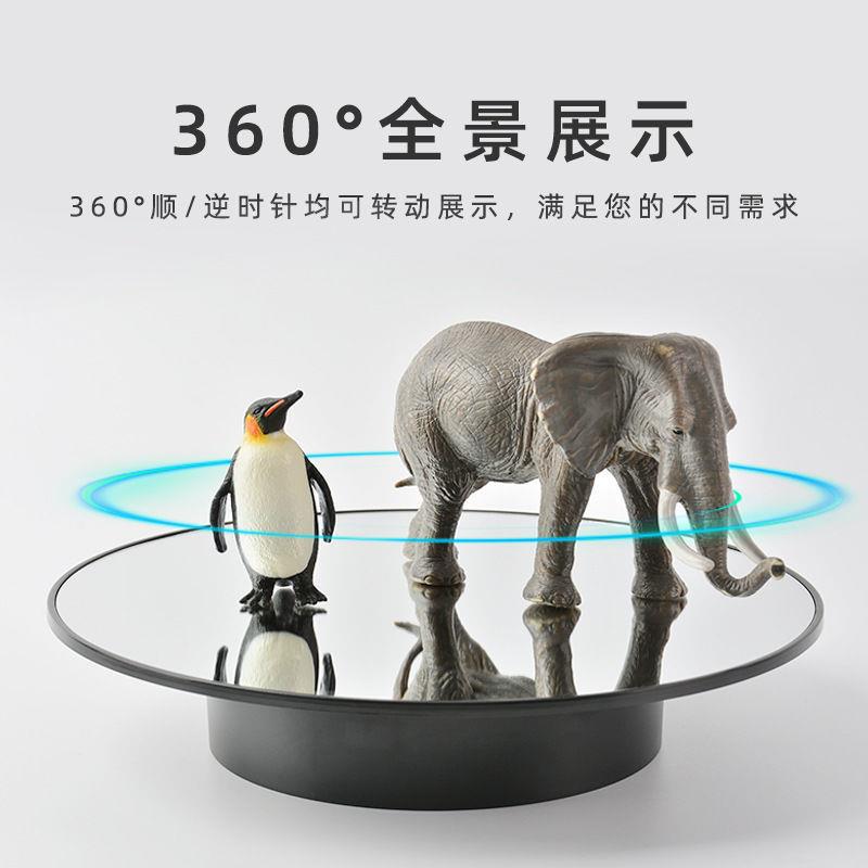 电动转盘旋转展示台展示架视频直播拍摄摄影模型自动旋转台底座